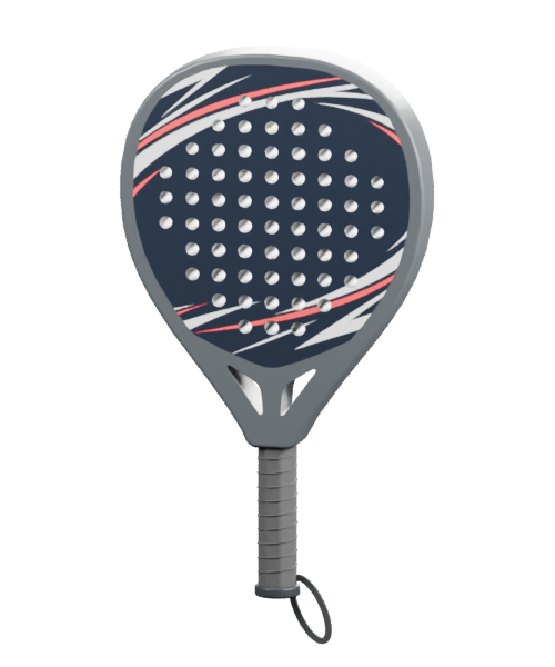 Hybrid padel racket design