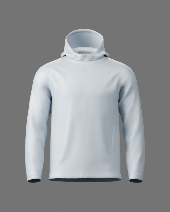 Hooded rain jacket design