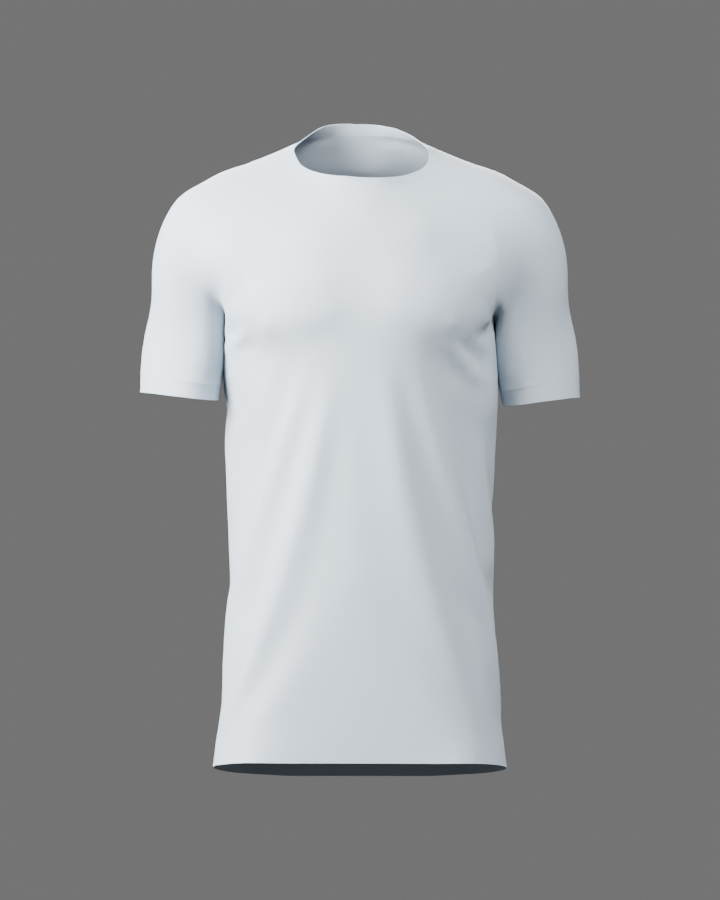 Base jersey — round collar design